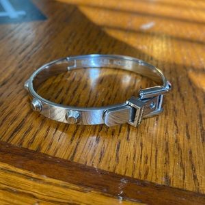 Michael Kors belt buckle silver bracelet